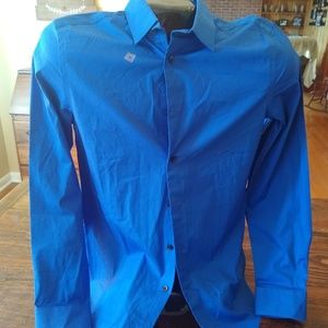 Express blue dress shirt